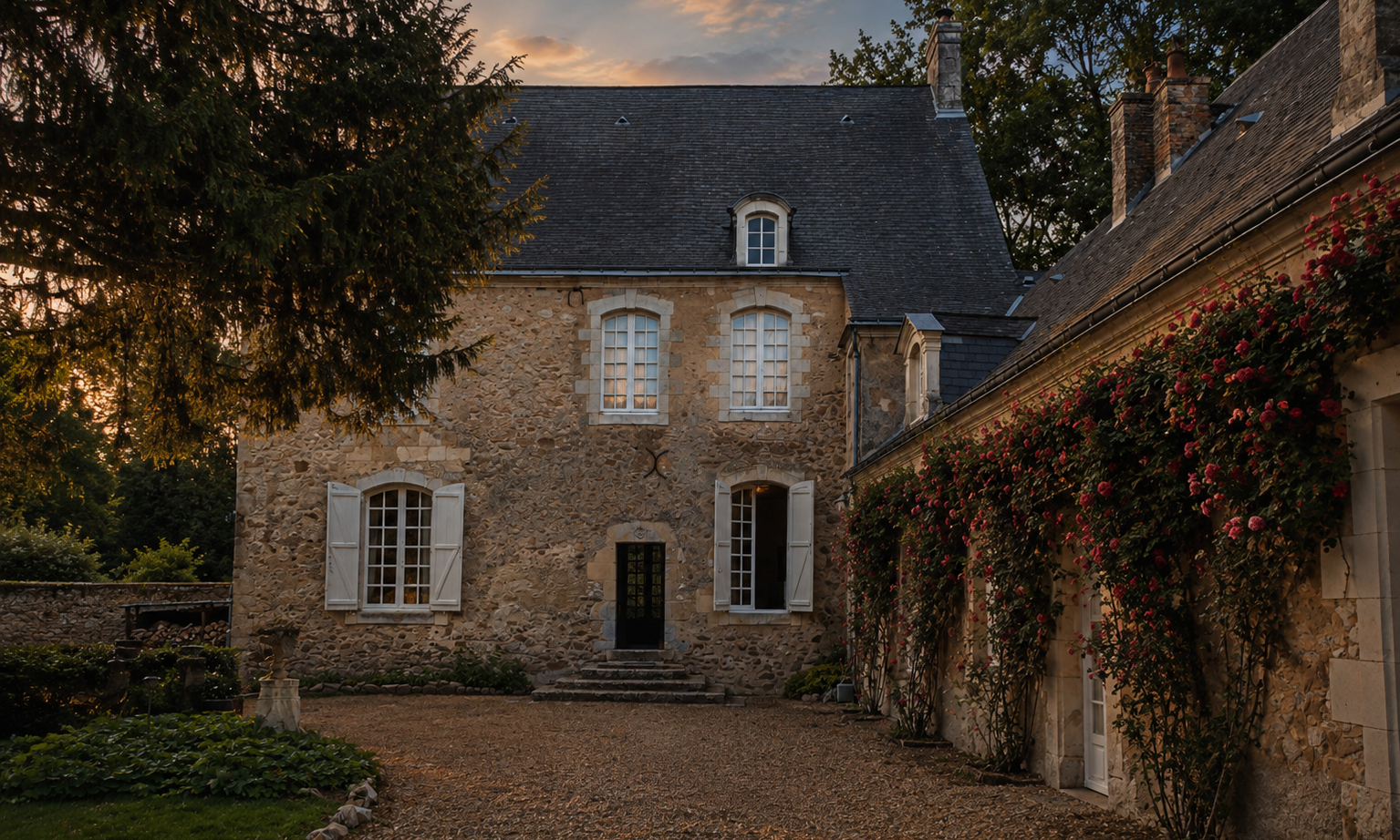 Manoir Humeau couche de soleil